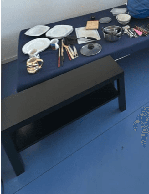 Black long coffee table