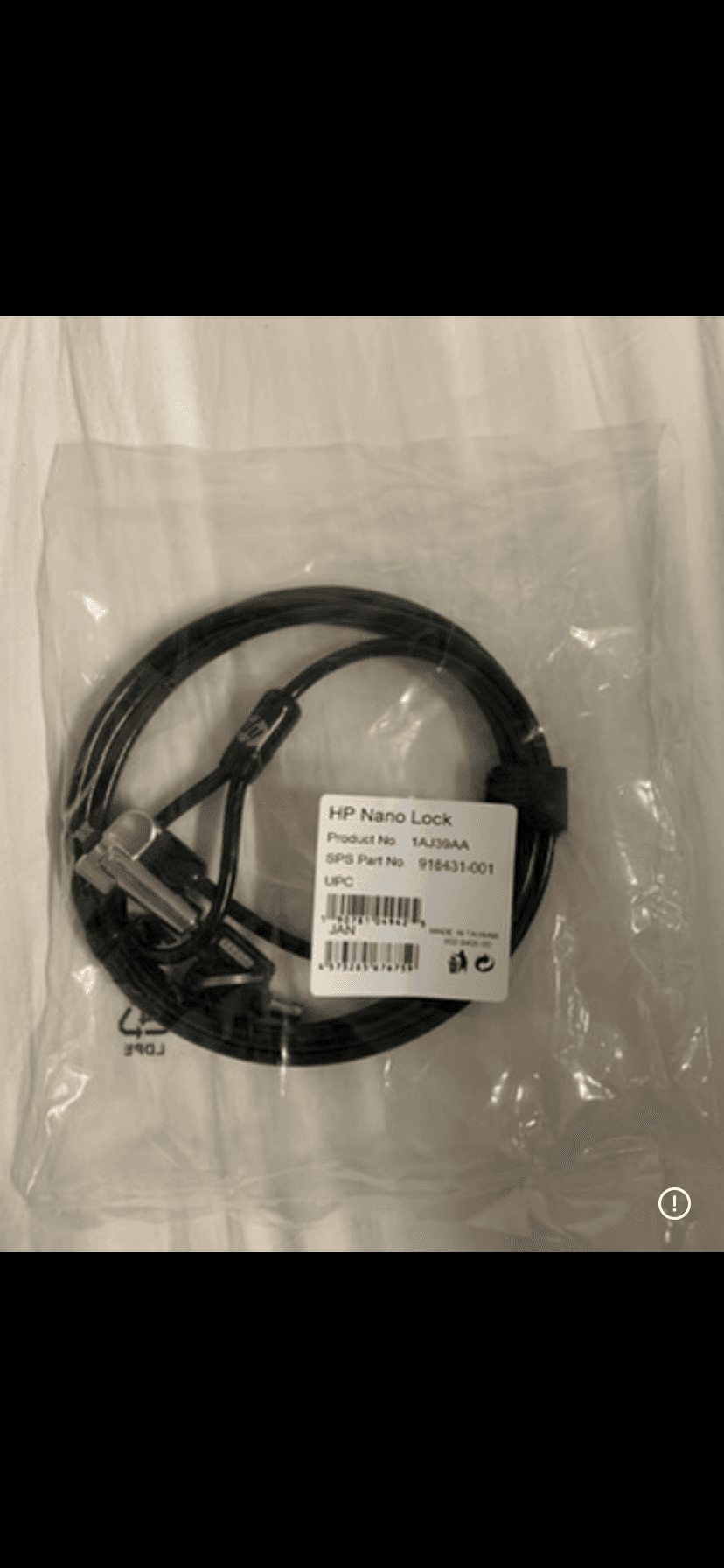 HP nano cable lock new