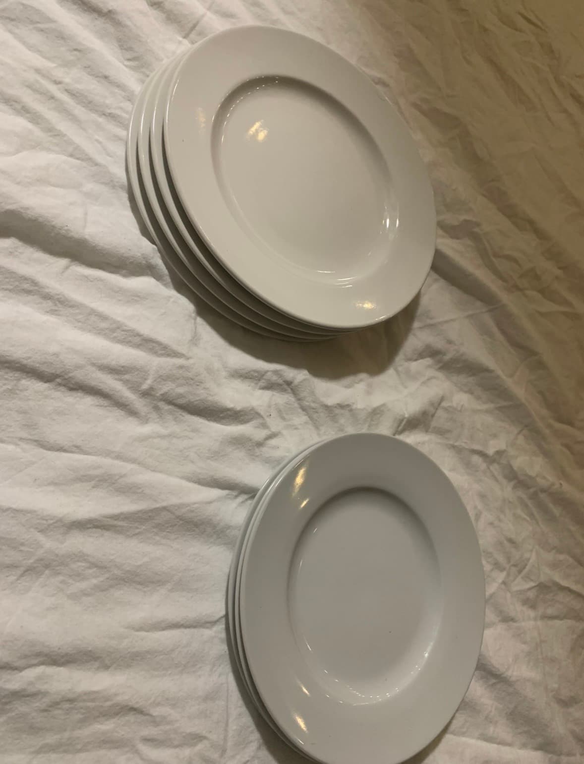 7 big flat plates